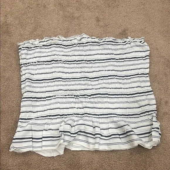 Striped Button-Down Tube Top - Picture 2 of 2